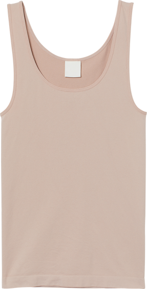 Front view of isolated beige top